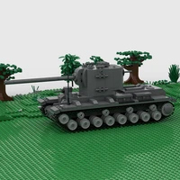 752pcs custom moc building blocks small particles military series soviet kv 5 heavy tank weapon army bricks block toys gift