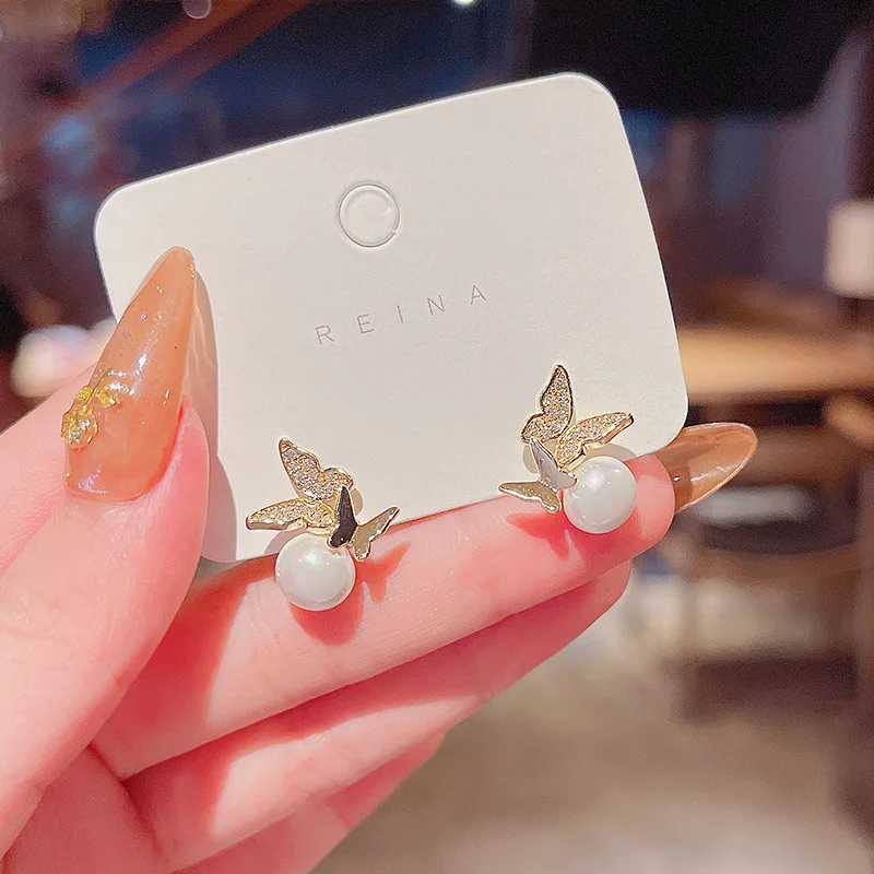 

Wholesale Bow Stud Earrings 925 Silvers Post New For Women Dropshipping Jewelry Gift