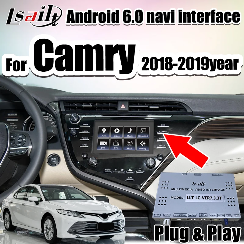 Android 6,0 мультимедийный видео интерфейс gps навигационная коробка для Camry Toyota touch3 Pioneer, Panasonic Модель поддержка CarPlay