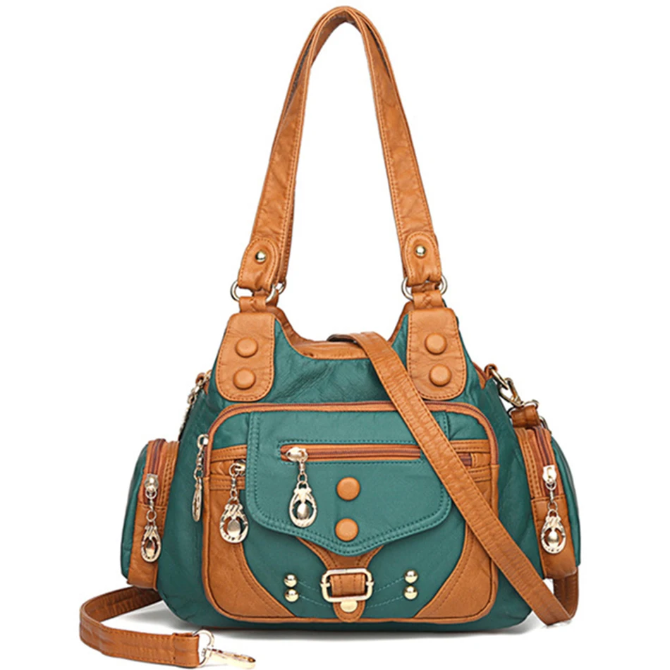 

Vintage High Quality Leather Luxury Handbags Women Bags Designer Ladies Hand Bags for Women 2021 Sac A Main Femme Bolsa Feminina
