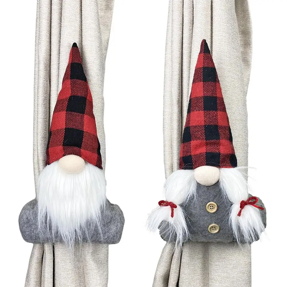 Держатель для штор в виде Санта Клауса|Наконечники елки| |