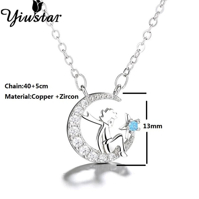 Yiustar новинка модное ожерелье Маленького принца для женщин ювелирные изделия
