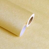 pvc wallpaper solid color yellow silk vinyl self adhesive waterproof living room bedroom home dormitory decoration wall sticker