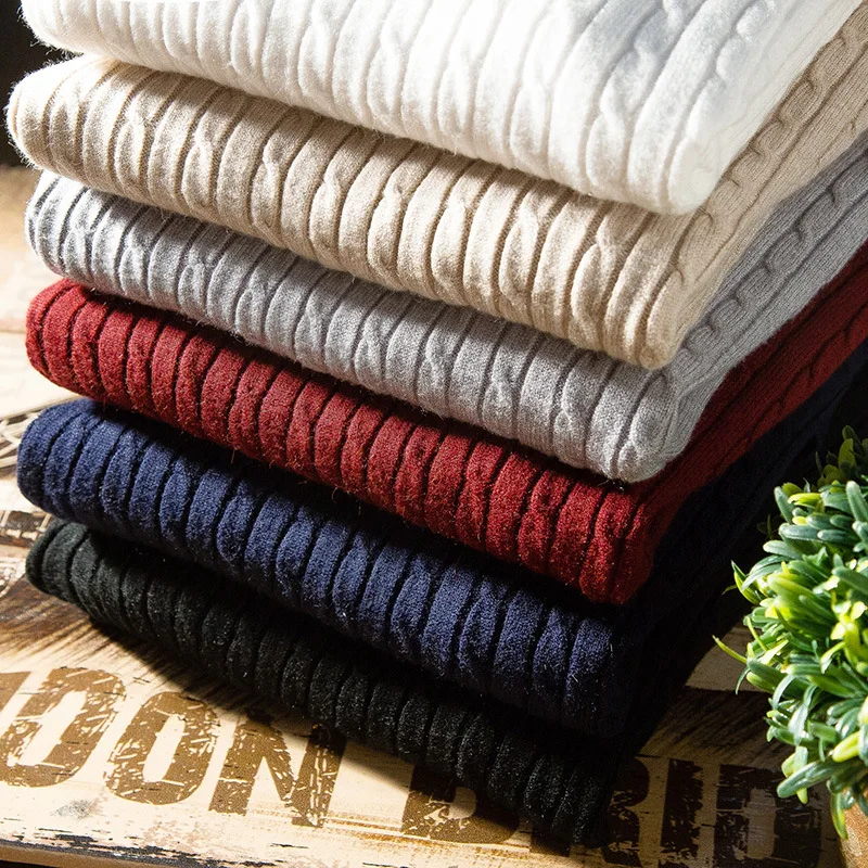 

2019 Fashion Black Turtleneck Pullover Sweaters Men Mens Sweater Autumn Winter Warm Slim Fit Men Trend Sweater Men Sweater