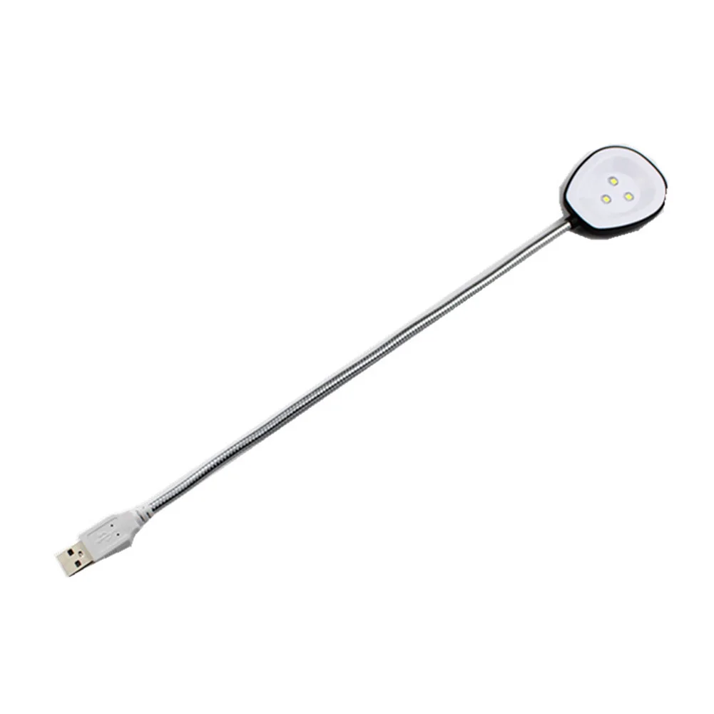 3 LED Flexible Metal Neck Eye Protection Mini Portable Book Power Bank Study Adjustable For Computer Bedroom USB Light Night | Освещение