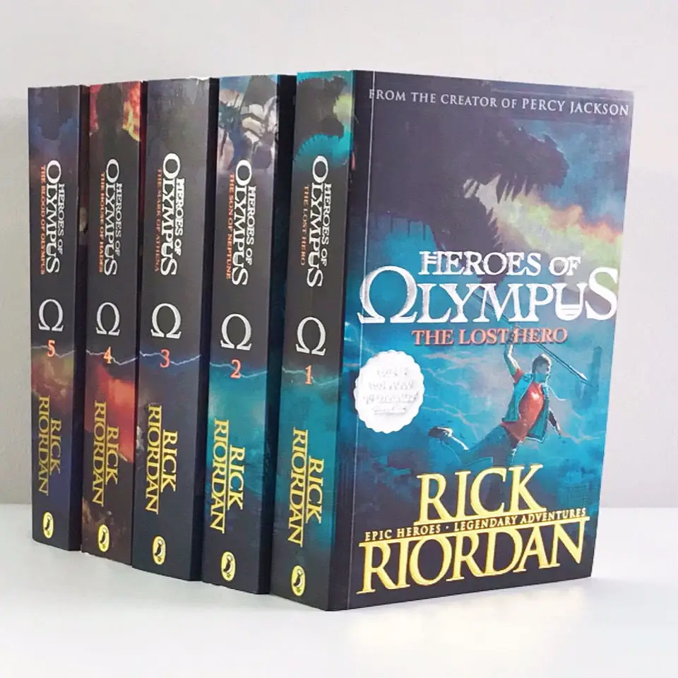 5 Books/set second season Percy Jackson & The Olympians English Original Novel Books Children's English Picture Book Sets