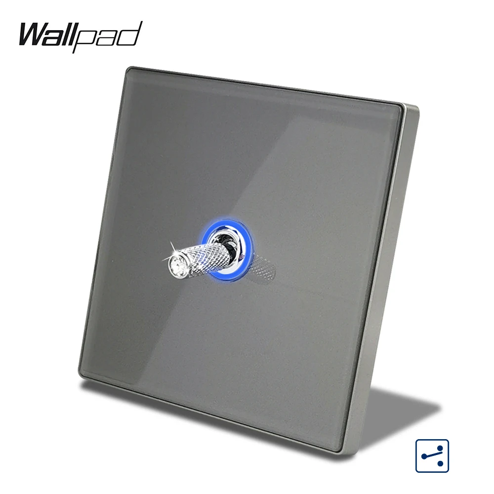 

Wallpad переключатель настенный 1 2 3 группы синий