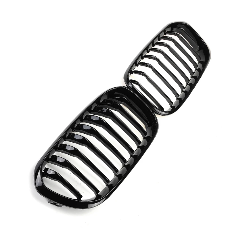 

2X Передняя решетка для радиатора, глянцевая черная двойная решетка для линии M, цветная радиаторка для автомобиля BMW F20 F21 1 серии 2015 -2017