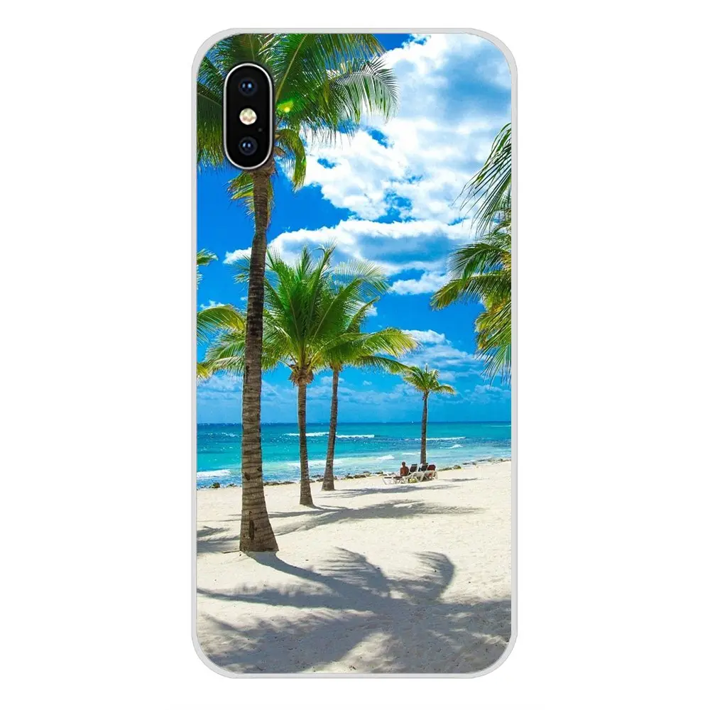 Для Huawei Honor 4C 5C 6X 7 7A 7C 8 9 10 8C 8S 8X 9X 10I 20 Lite Pro Sea тропические пальмы приморские пляжные