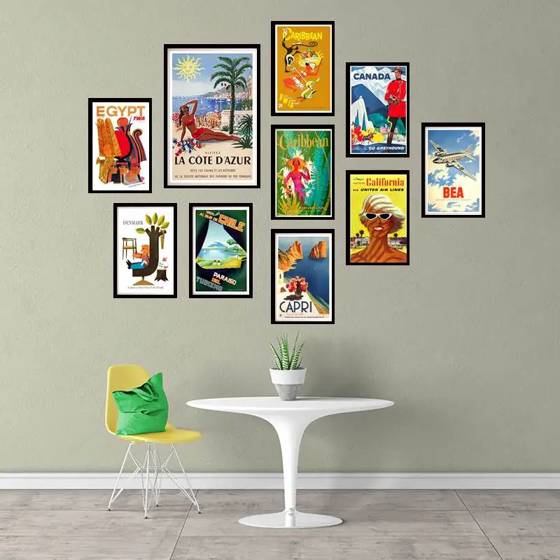 

BRITISH AIRWAYS Vintage Travel Poster Posters for Room Aesthetic