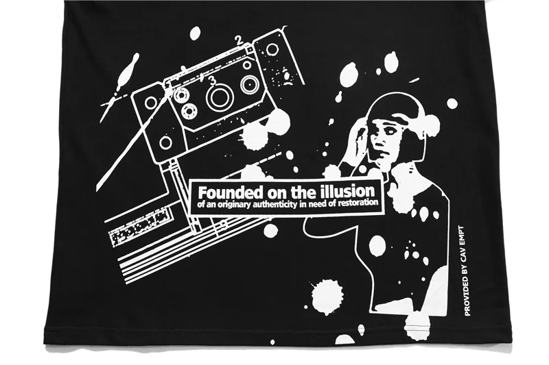 

2021 Men and Women Loose and Versatile Woman Face Human Shape Direct Injection Printing Round Neck Pullover Short Sleeves