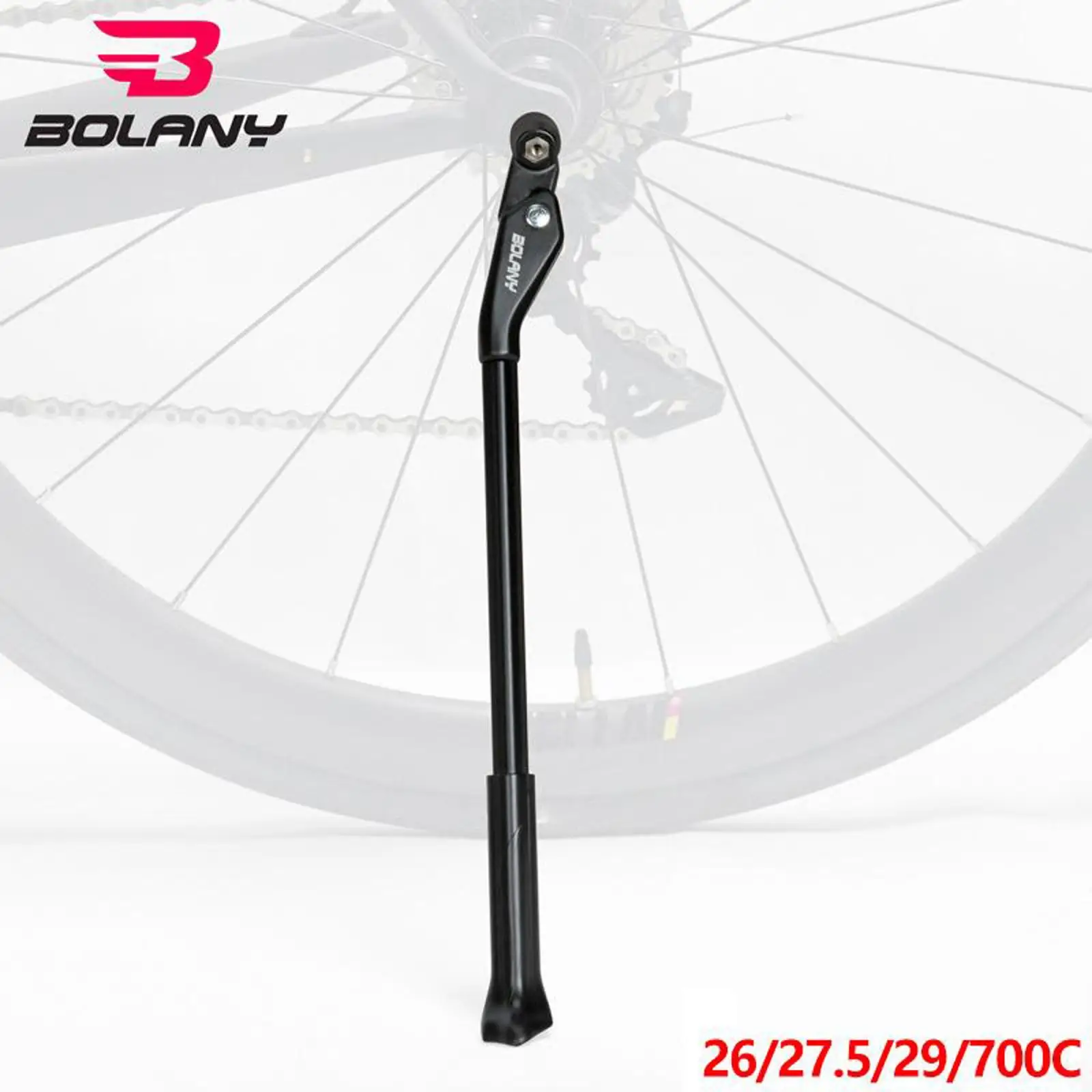 Bike Kickstand Lightweight Rear Hub Mount Non-Slip Side Stand Replacement | Спорт и развлечения
