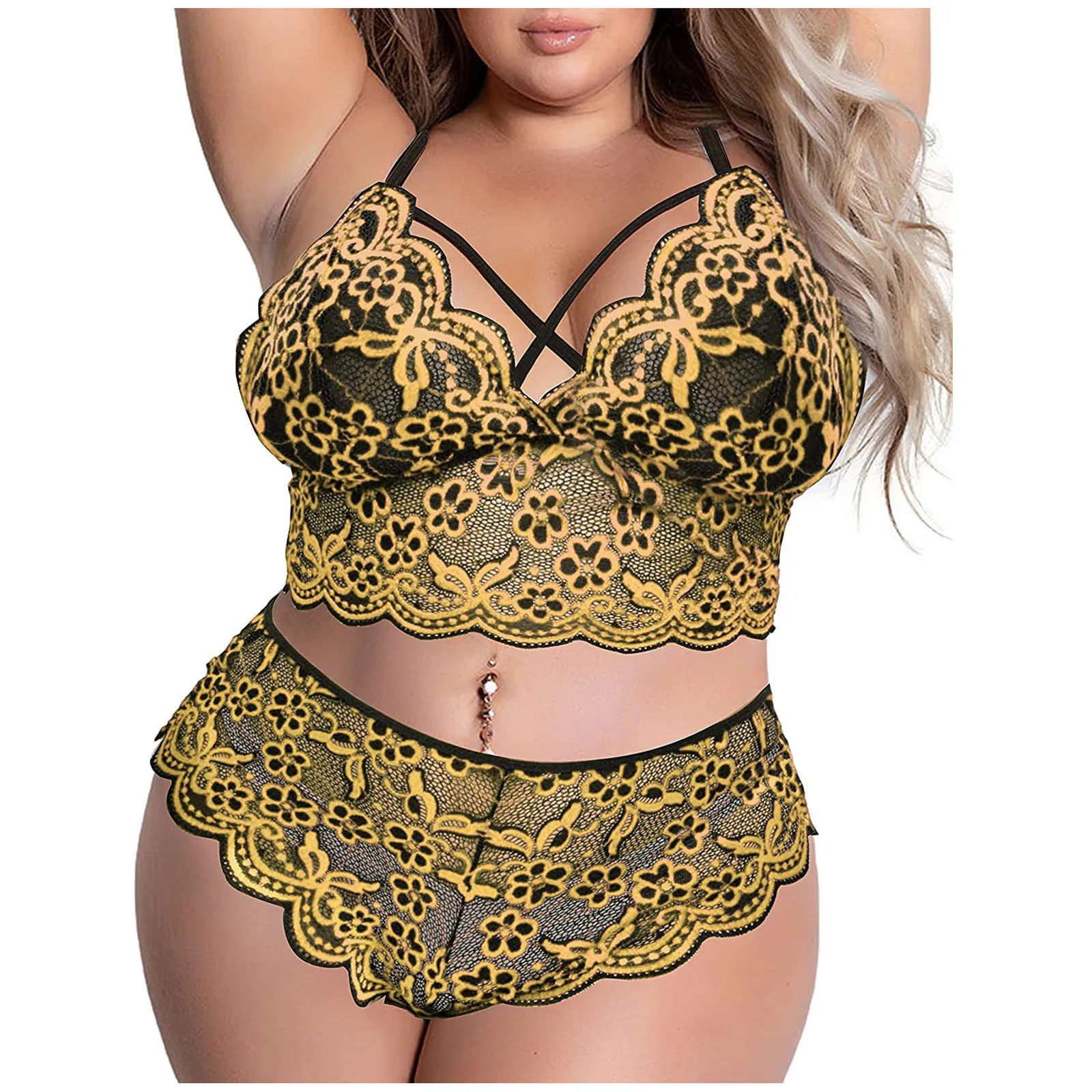 

Oversized Lace Pajamas Set Women Sexy Lingerie Underwear Sleepwear 2021 Lenceria Sensual Mujer Pijama нижнее белье женское