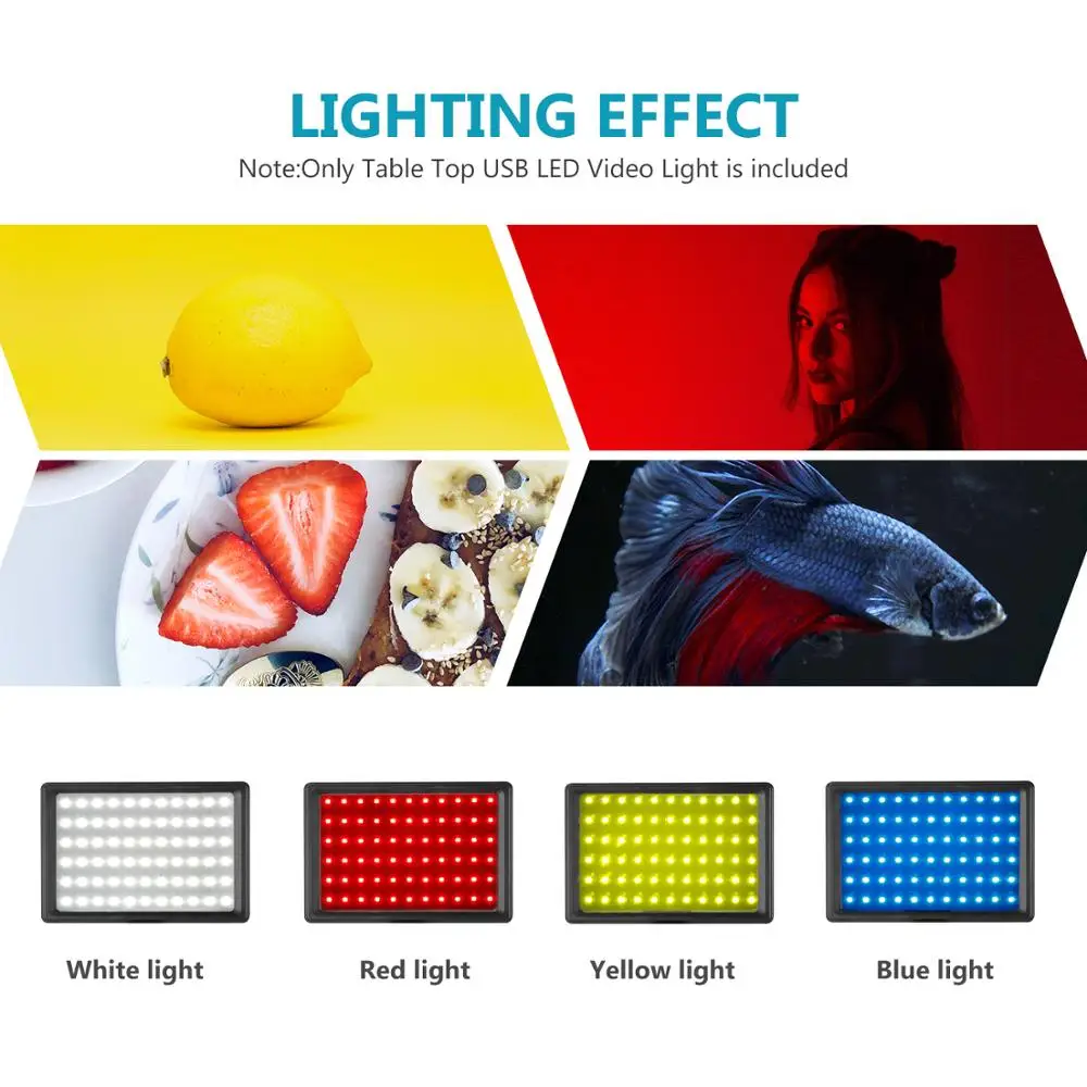 

Neewer Video Light dimmerabile LED Selfie Ring Light USB ring lamp fotografia luce con treppiede per trucco Youtube