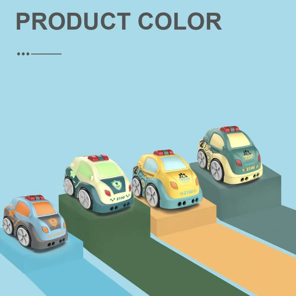 

Cartoon Race Car Intelligent Smooth Edges Plastic Bright Color Remote Control Car for Kids
