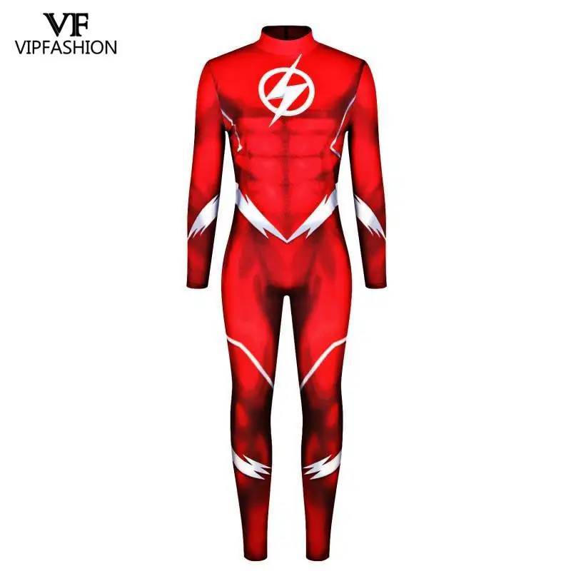 VIP Мода Аниме фильм Барри Аллен флэш Косплей костюмы мышцы карнавал Хэллоуин