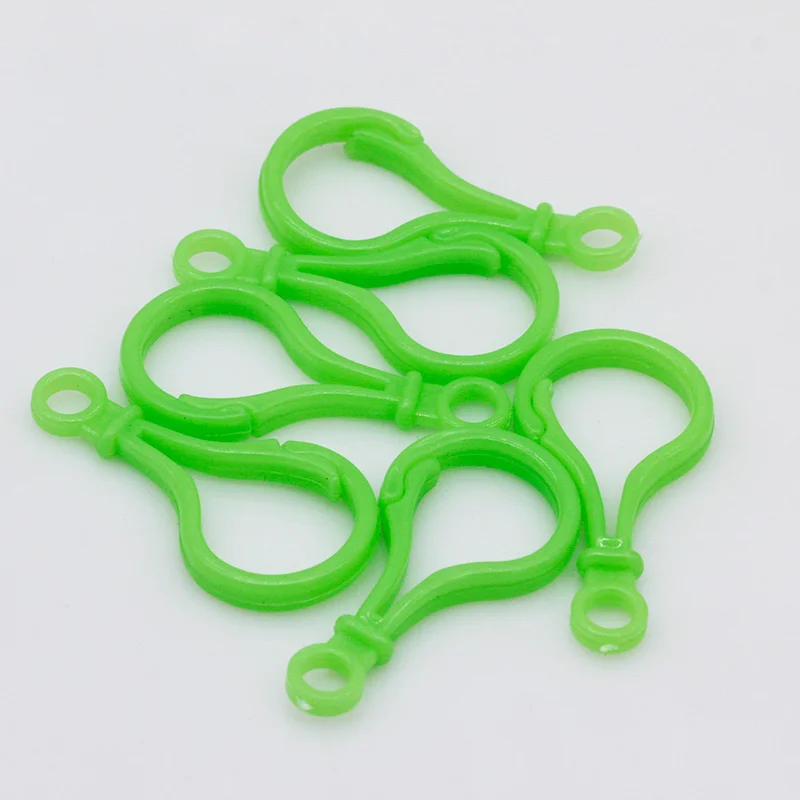 grass green 25x50 мм многоцветные пластиковые застежки-карабины, карабин, брелок для ключей, кошелек, игрушка, кукла, инструмент для изготовления ювелирных изделий - Цвет: grass green