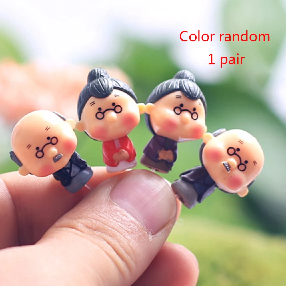 1 пара украшения сада двора старый мужчина для женщин Деревянный милый дом