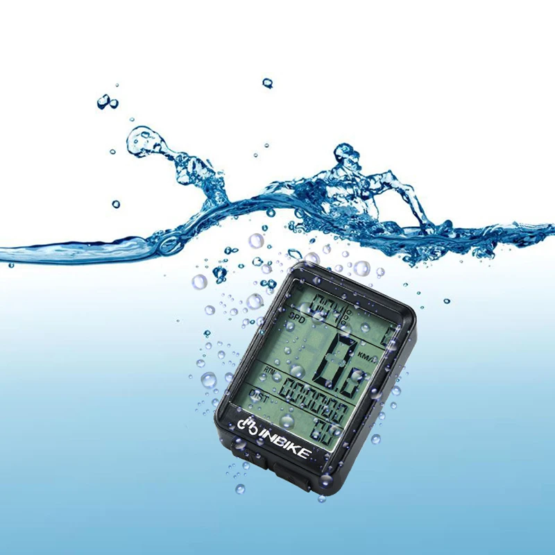 Велокомпьютер Inbike водонепроницаемый беспроводной и проводной LED цифровой счетчик скорости MTB велосипедный спортивный стоп-вотч одометр спидометр часы.