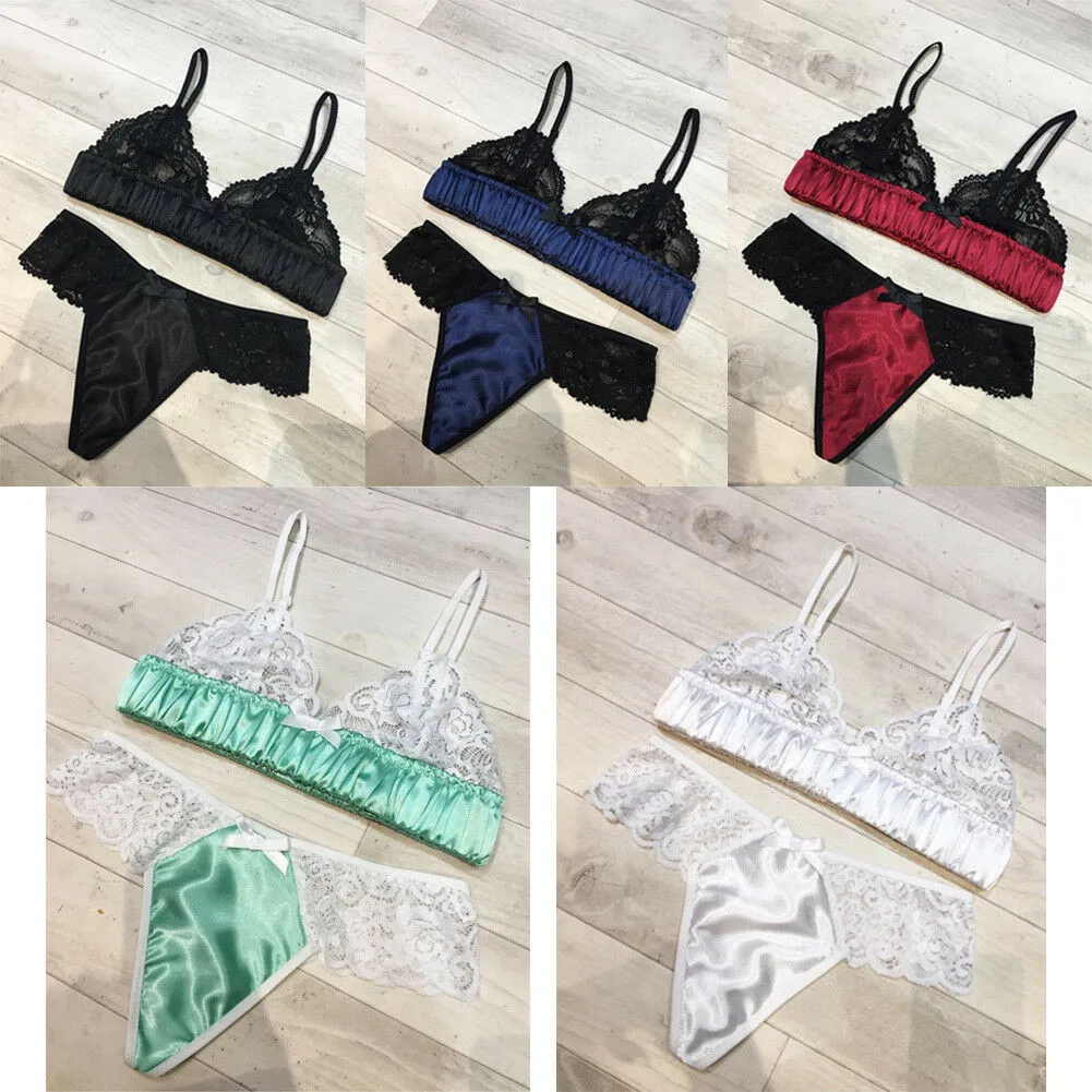 Женское нижнее белье из 2 предметов комплекты с цветочным бантом и бюстгальтером
