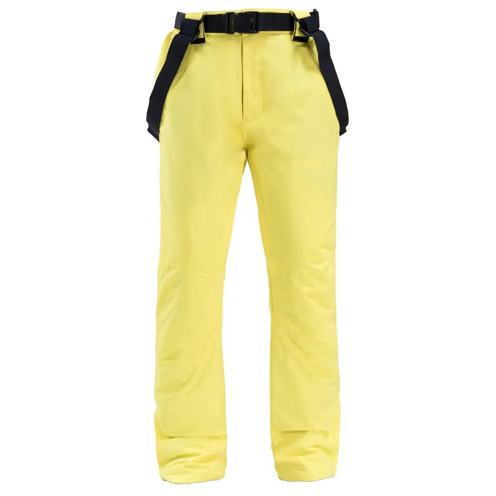 Yellow pants Красочный Зимний костюм Женская лыжная куртка+ зимние комбинезоны брюки зимние водонепроницаемые утепленные костюмы женский комплект для сноуборда - Цвет: Yellow pants
