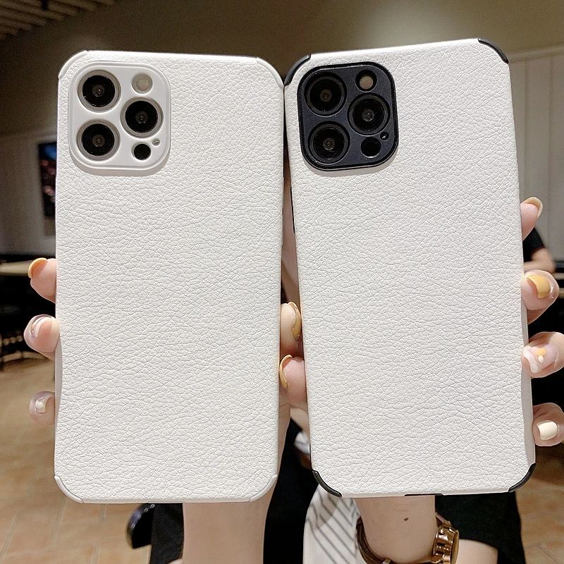 

Simple Soft Cortex Phone Case For iPhone 11 12 Pro Max XS Max X XR 7 8 Plus Mini SE 2020 Silicone Bumper Back Cover