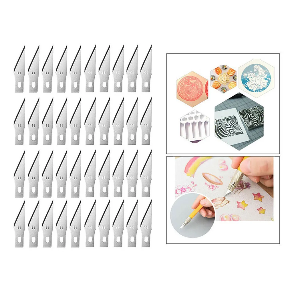 300pcs 11 blades for x acto exacto tool sk5 graver hobby style multi tool craft cutting tools rubber seal for mobile phone film free global shipping
