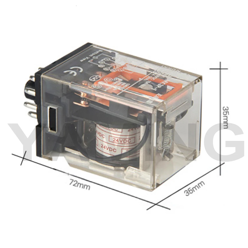 Электромагнитное реле Mini 11 контактов 10A 24VDC AC220V MK3P-I общего назначения среднего переключения электронный компонент