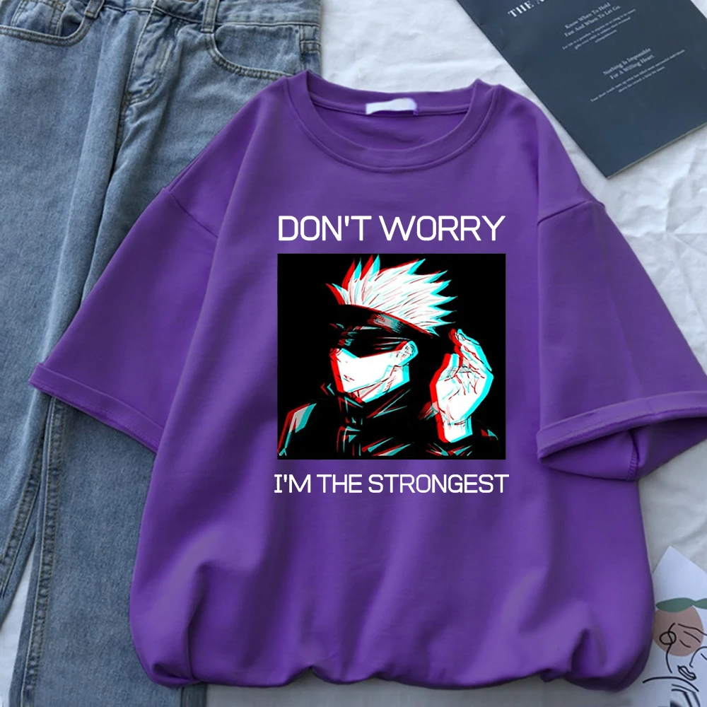 

Футболка Gojo Sensei Jujustu kaisen женская с принтом, уличная футболка в стиле хип-хоп, Женская креативная Повседневная хлопковая, летний топ