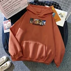 Мужская Уличная одежда с принтом из мультфильма атака на Титанов, в стиле хип-хоп, осень повседневные флисовые худи, Мужской пуловер с круглым вырезом