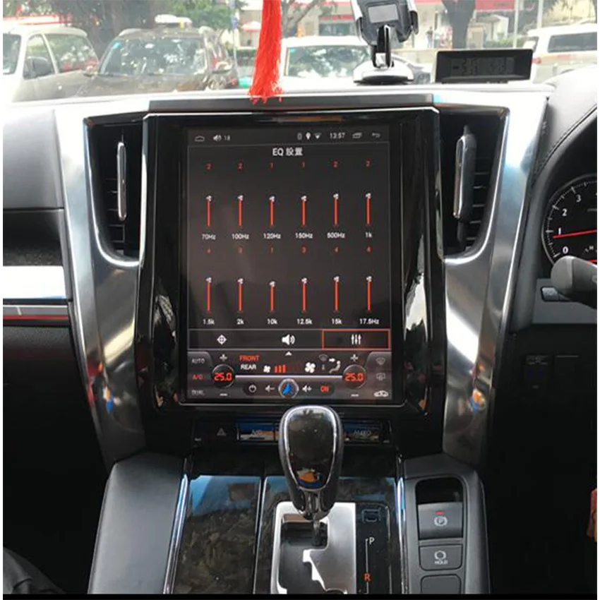 Liislee 2 din Android для Toyota Alphard большой экран Автомобильный мультимедийный плеер GPS