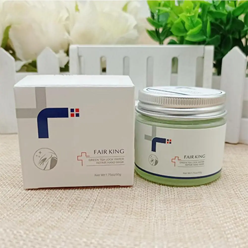 

Green Tea Lock Water Repair Hand Nourish Moisturizing Calluses Whitening Hand Cream Film Hand Exfoliating Anti-aging E3k7