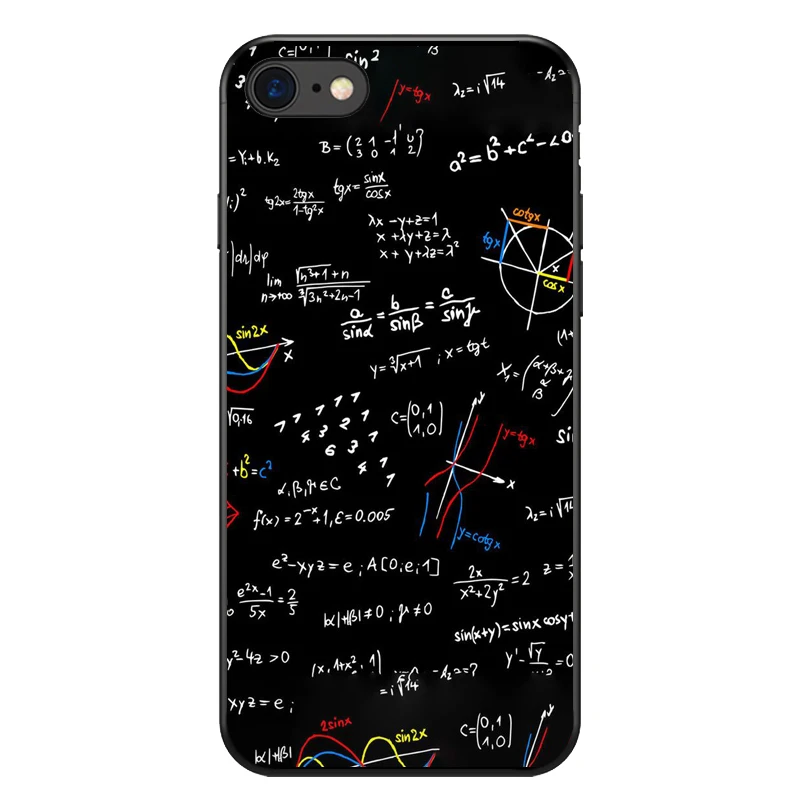 Символ Математика наука физика формулы мягкий чехол для мобильного телефона
