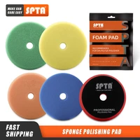single sale spta 380mm5125mm6150mm beveled flat foam sponge polishing pads for da ro waxing buffing