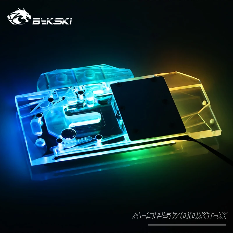 Bykski водоблок используется для Sapphire RX 5700 XT Pulse MSI RX5700XT MECH/EVOKE/AMD GPU карты полное покрытие Coppe