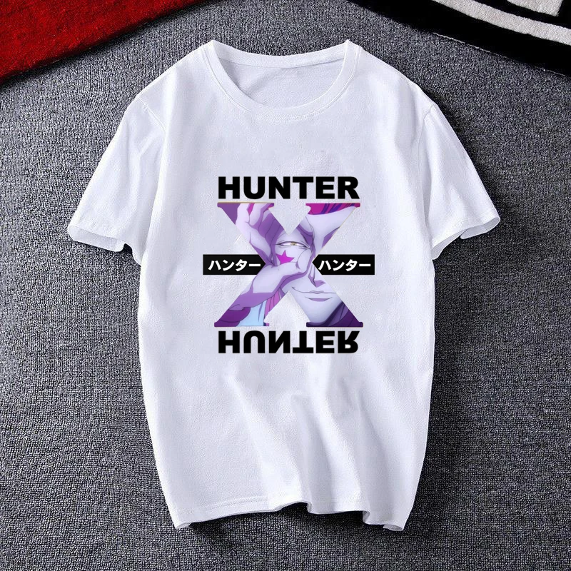 

Men Women T-shirt Tops Kawaii Hunter X Hunter Tshirt Killua Zoldyck T-shirt Crew Neck Fitted Soft Anime Manga Tee Shirt Clothes