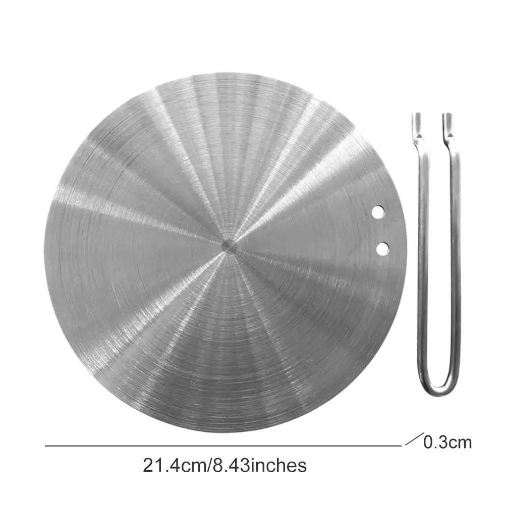 

Heat Diffuser Plate Energy Saving Durable Induction Adapter Plate With Separable Handle For Better Protection Kitchenware 20/22#