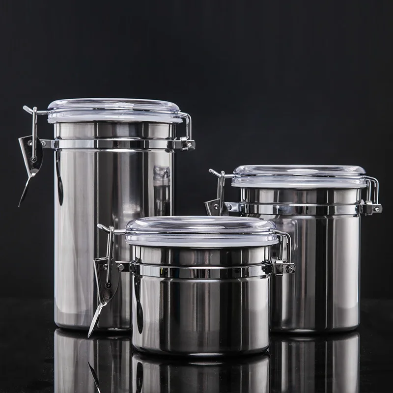 

Stainless Steel Tobacco Storage Box Tea Grain Storage Jar For Tobacco Shredded Moisturizing Jar Gift Buckle Fresh Storage Box