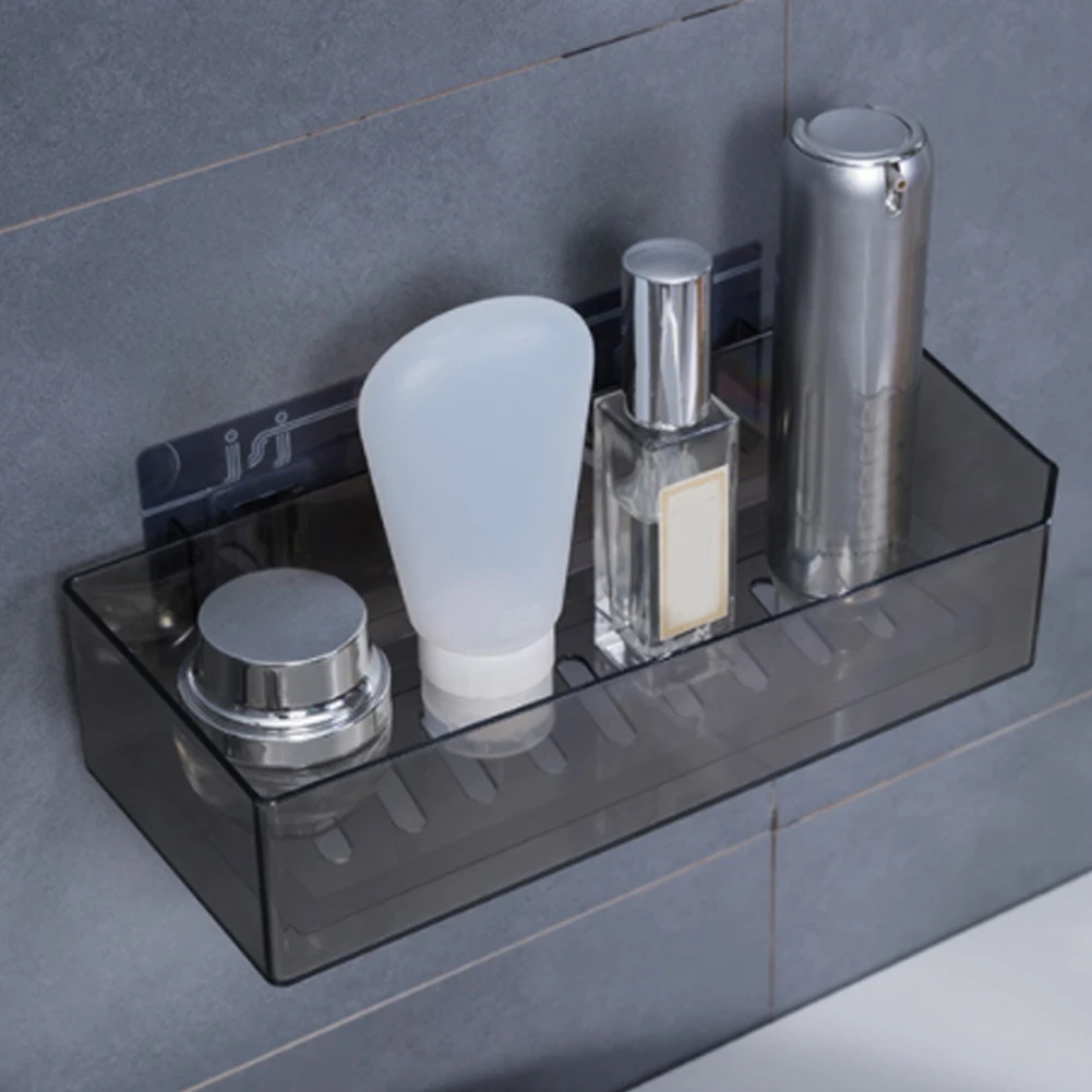 

Bathroom Shower Caddy Shelf Wall Mount Self Adhesive Storage Organizer Shampoo Facial Cleanser Holder for Bathroom Home