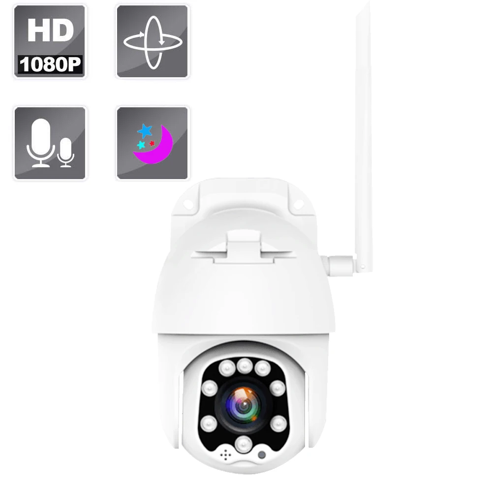 Полноцветная камера ночного видения 1080P HD 4 мм с объективом беспроводная Wi Fi для