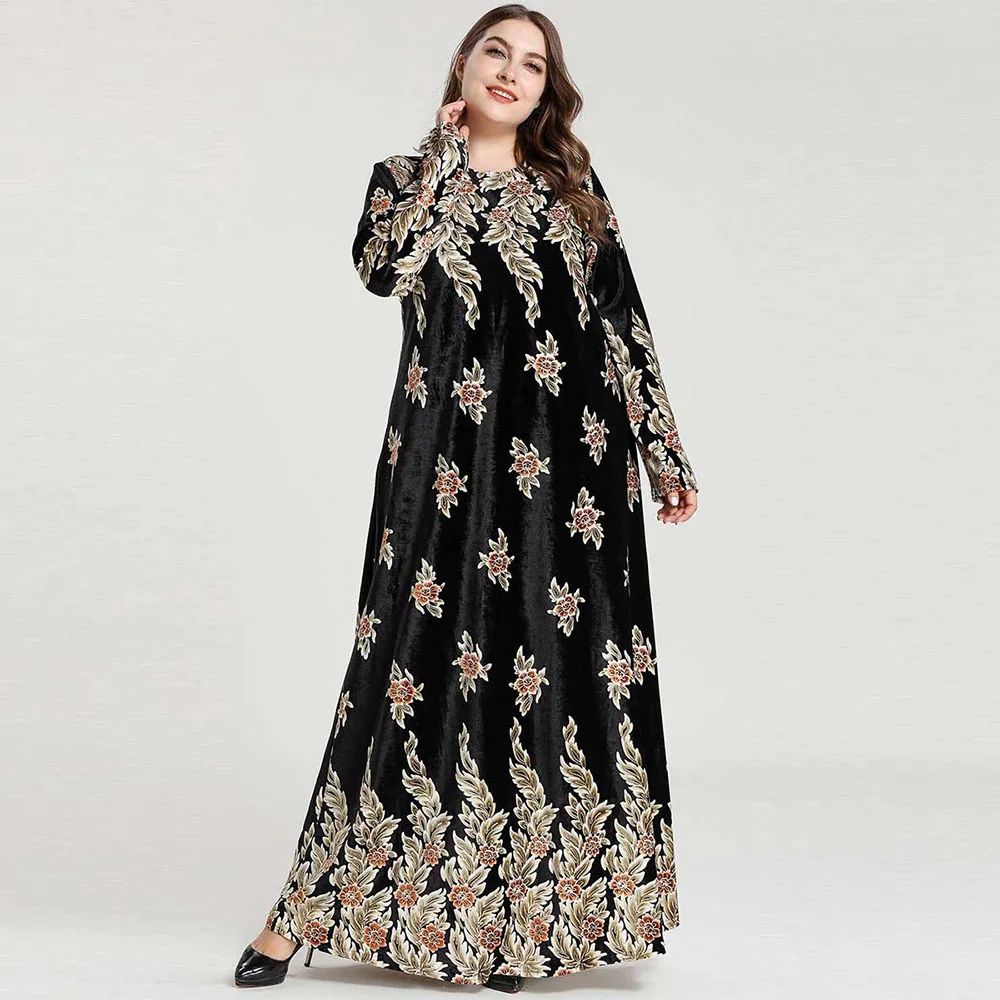 Женское кимоно абайя с длинным рукавом мусульманское платье исламские арабские