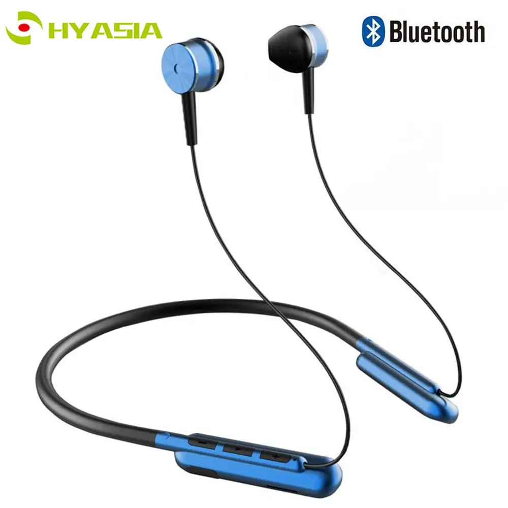 HYASIA Wireless Headset Bluetooth5.0 In-ear Running Neck-mounted Bass Sports Earphone Gift for Friend Child Headphone Earbuds |