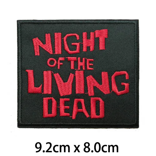 &quotНочь живых мертвецов&quot Мертвые вышитые железные на Заплатке имя фильма текст