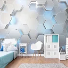 Пользовательские обои 3D геометрические креативные художественные фрески гостиная детская спальня домашний декор Настенная Наклейка 3D Самоклеящиеся обои