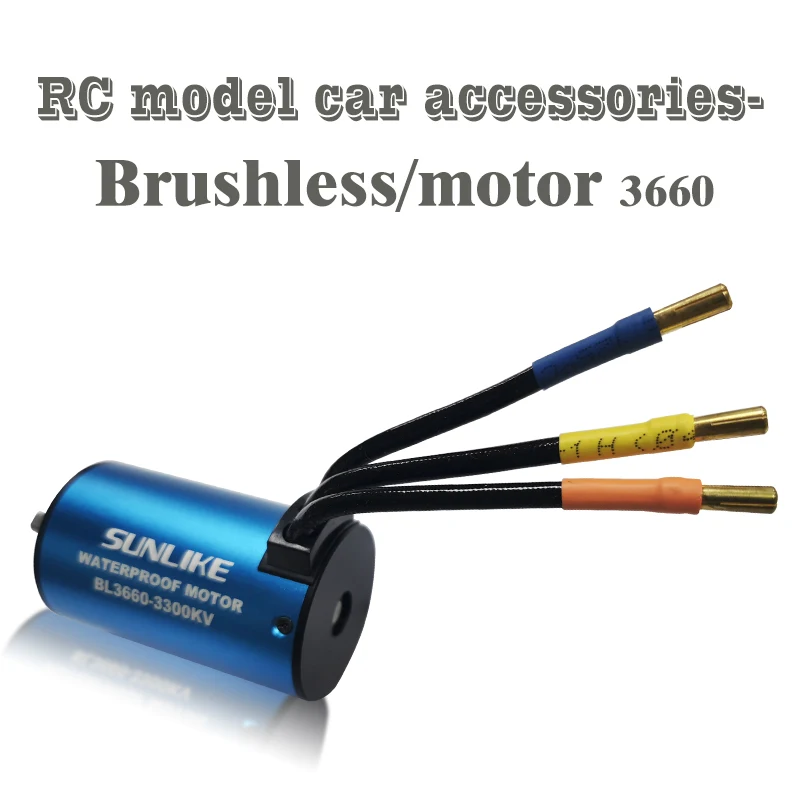 

Sunlike 3660 3300kv/3800kv водонепроницаемый бесщеточный двигатель для 1/8 1/10 2S 3S RC Car Drift Racing Off-Road Truck