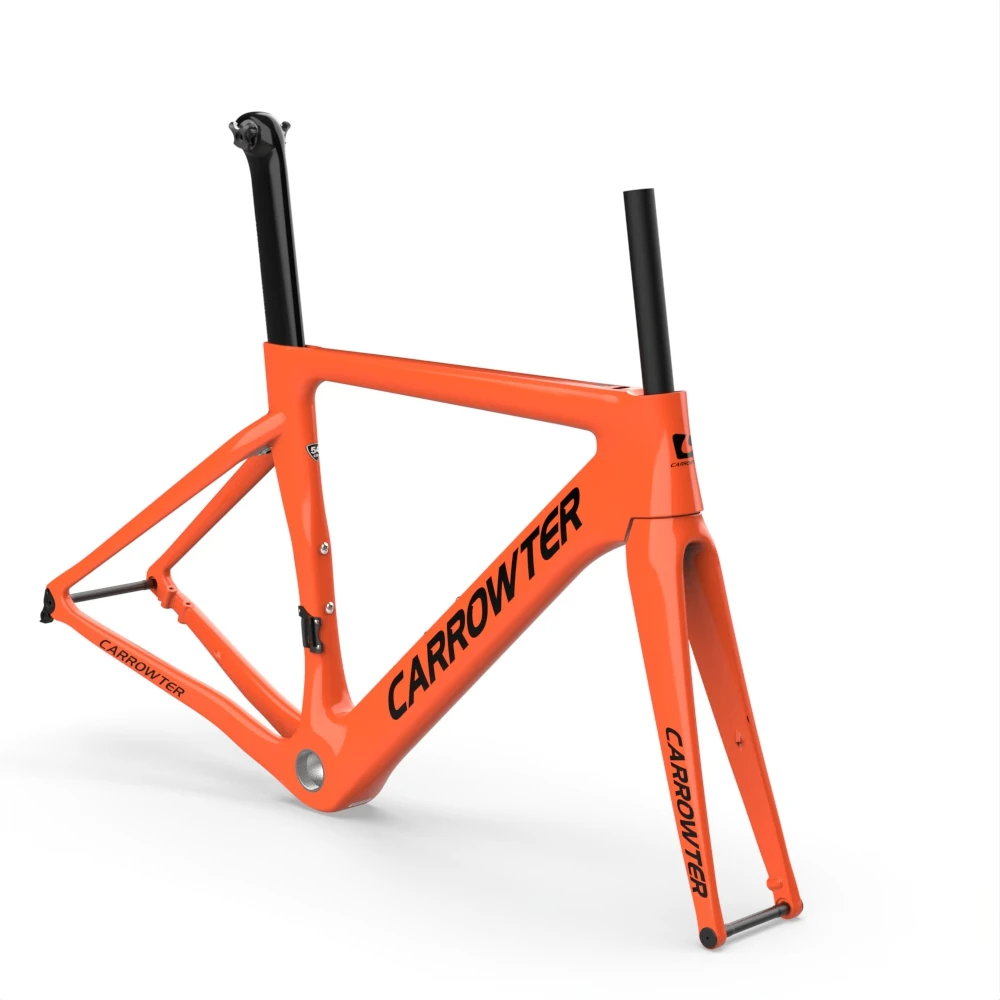 

Orange T1000 UD Carrowter CJH30 Carbon Fiber Bike Road Frame Disc Brake Bicycle Frameset Sport Cycling BB68