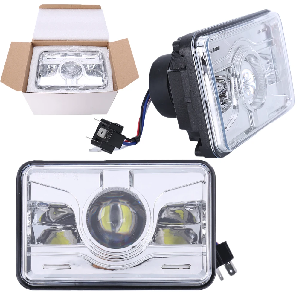 

4x6" LED Headlight Rectangular 4*6 inch Headlamp for Peterbil Kenworth Freightinger Ford Probe Chevrolet Oldsmobile Cutlass 12V