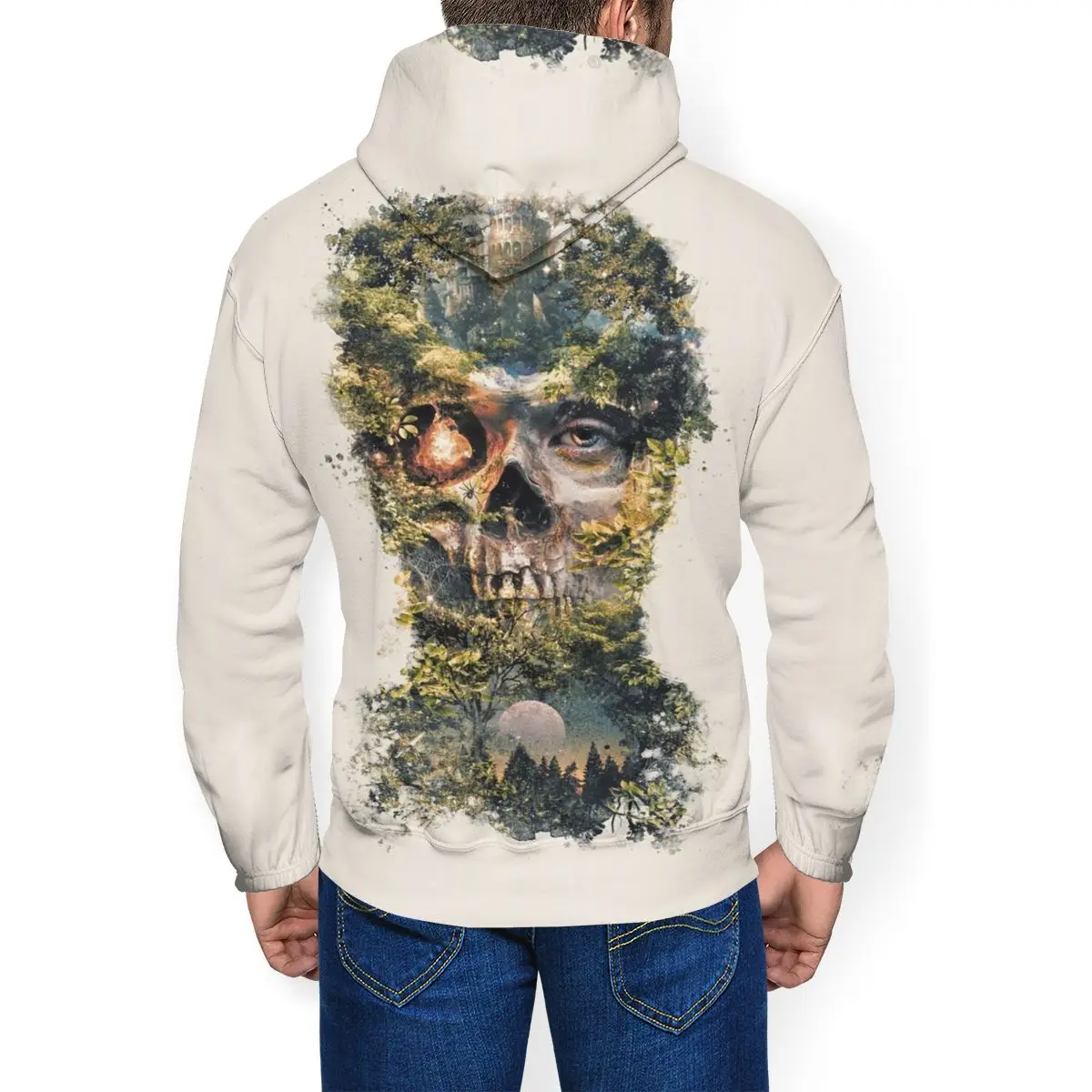 Мужская толстовка с капюшоном из полиэстера надписью The Gatekeeper | одежда