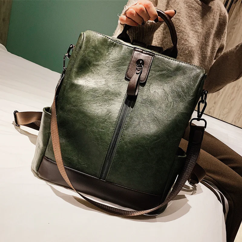 Винтажные школьные сумки для подростков рюкзаки Mochila Feminina кожаный женский рюкзак