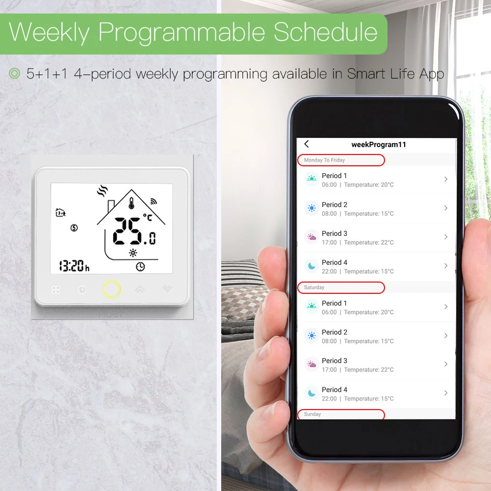 Tuya Zigbee датчик температуры дистанционное управление через приложение умный